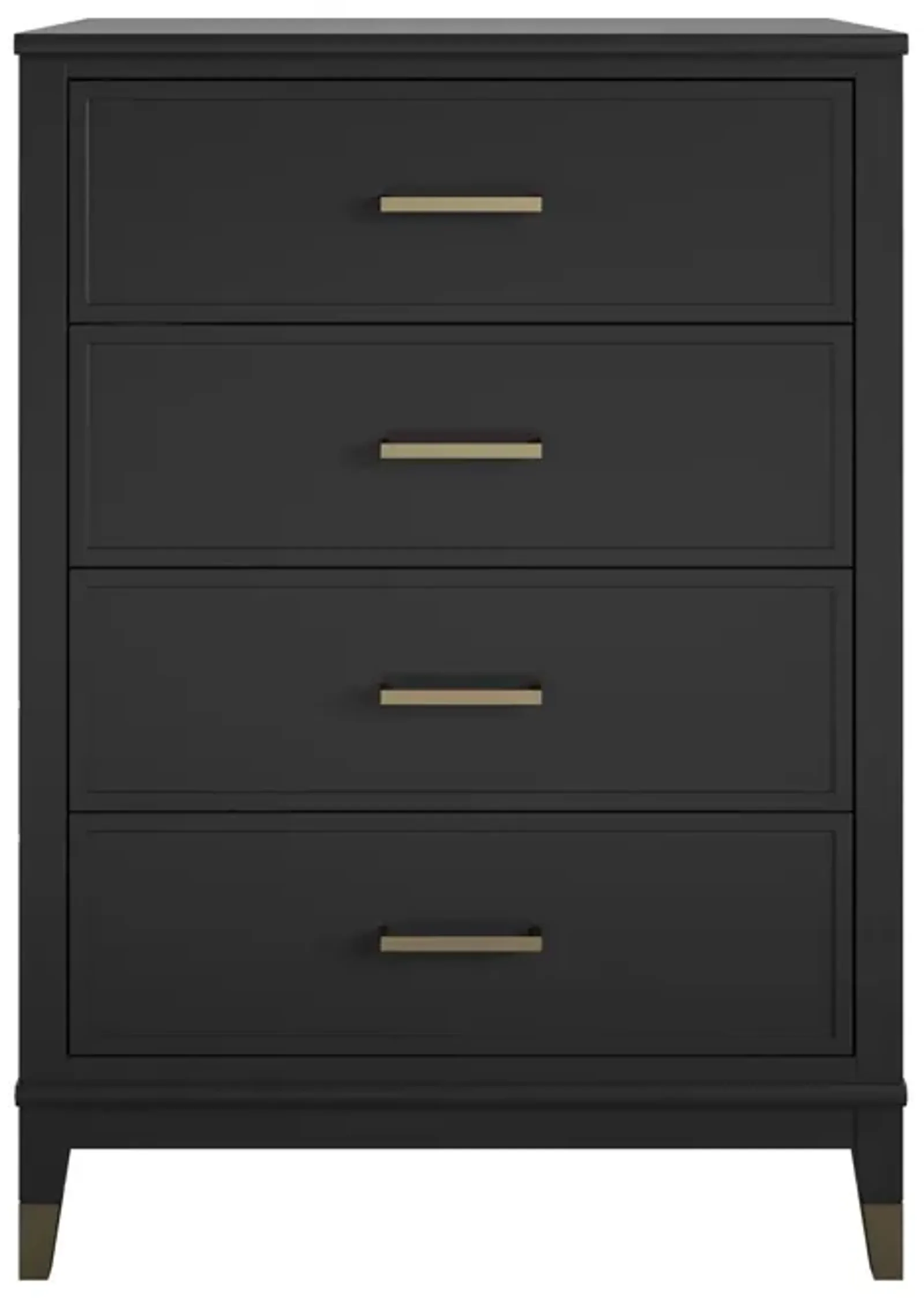 Westerleigh 4 Drawer Dresser with Gold Accents