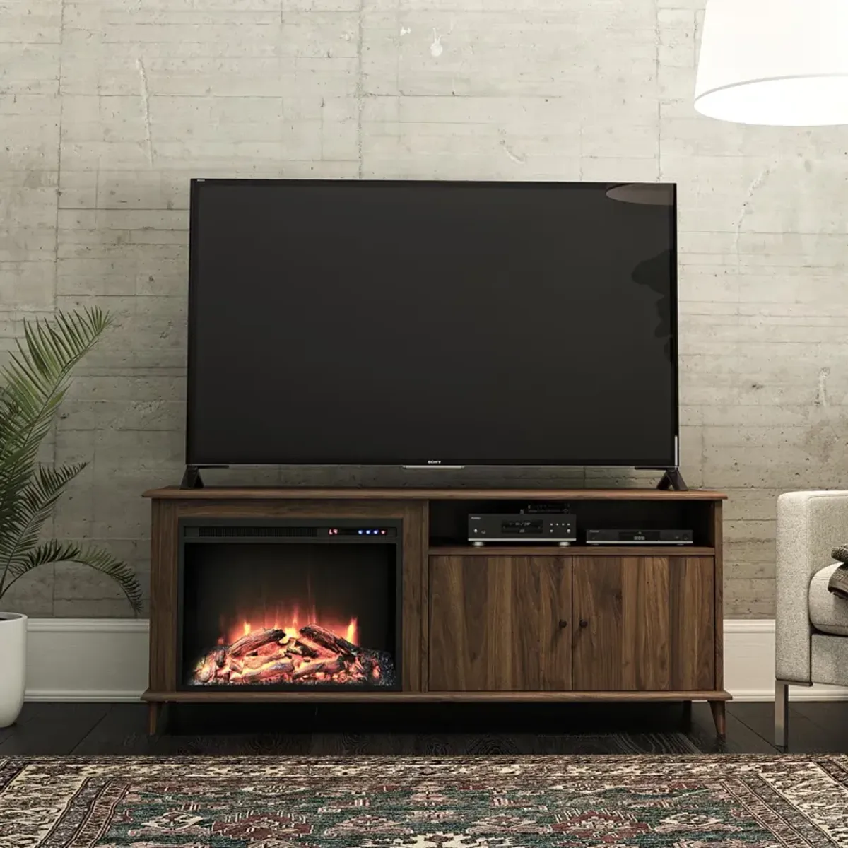 Farnsworth Fireplace TV Stand for TVs up to 65"