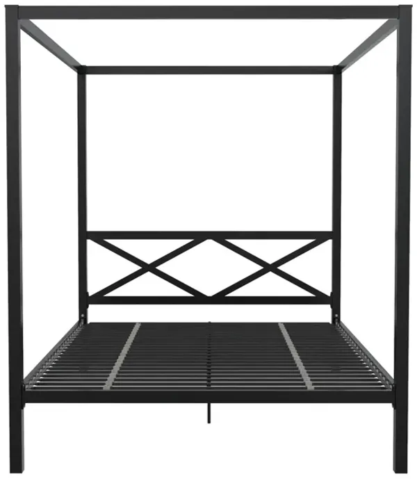 Remna Queen Metal Canopy Bed
