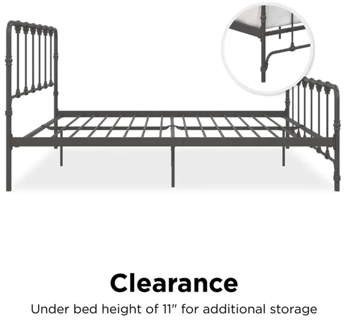 Farmhouse Metal Bed