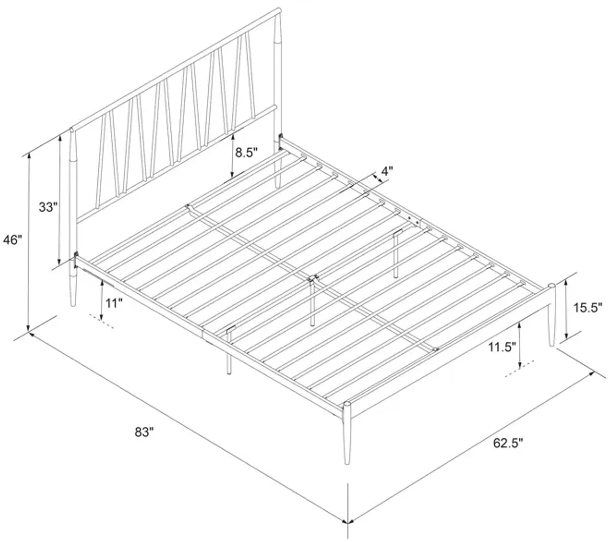 Fairfax Metal Bed