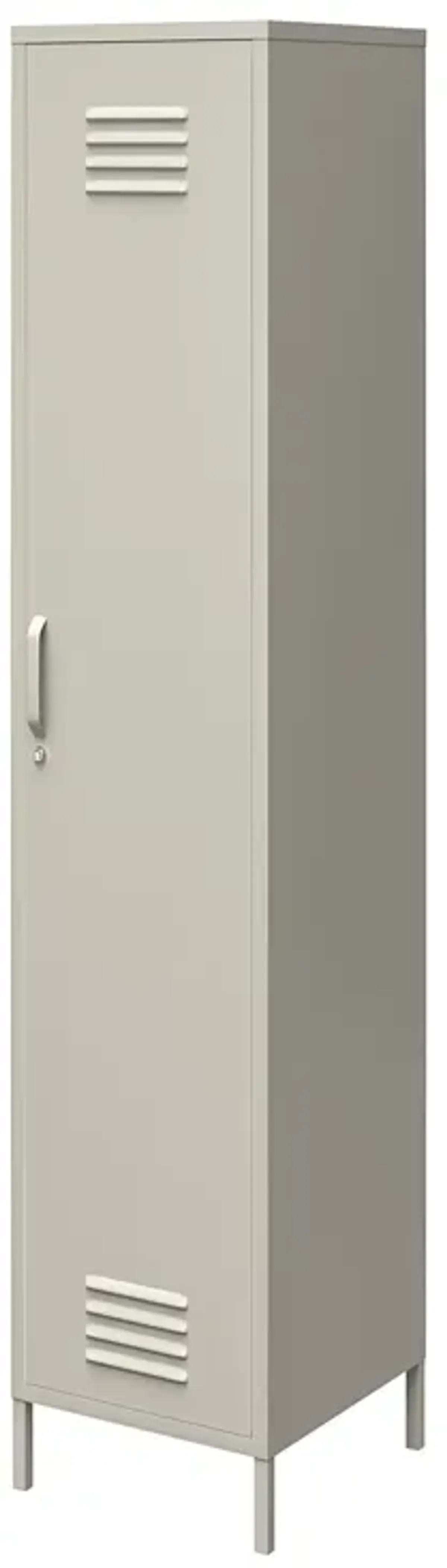 Shadwick 1 Door Tall Single Metal Locker Style Storage Cabinet