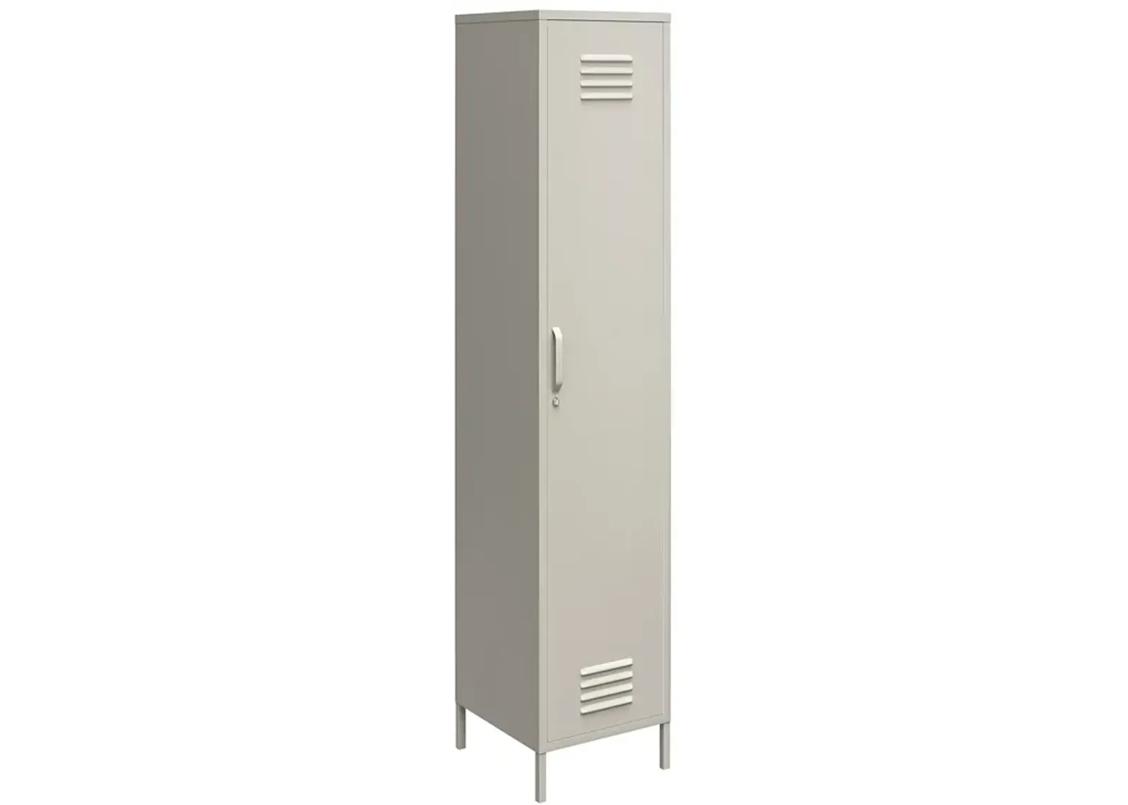 Shadwick 1 Door Tall Single Metal Locker Style Storage Cabinet