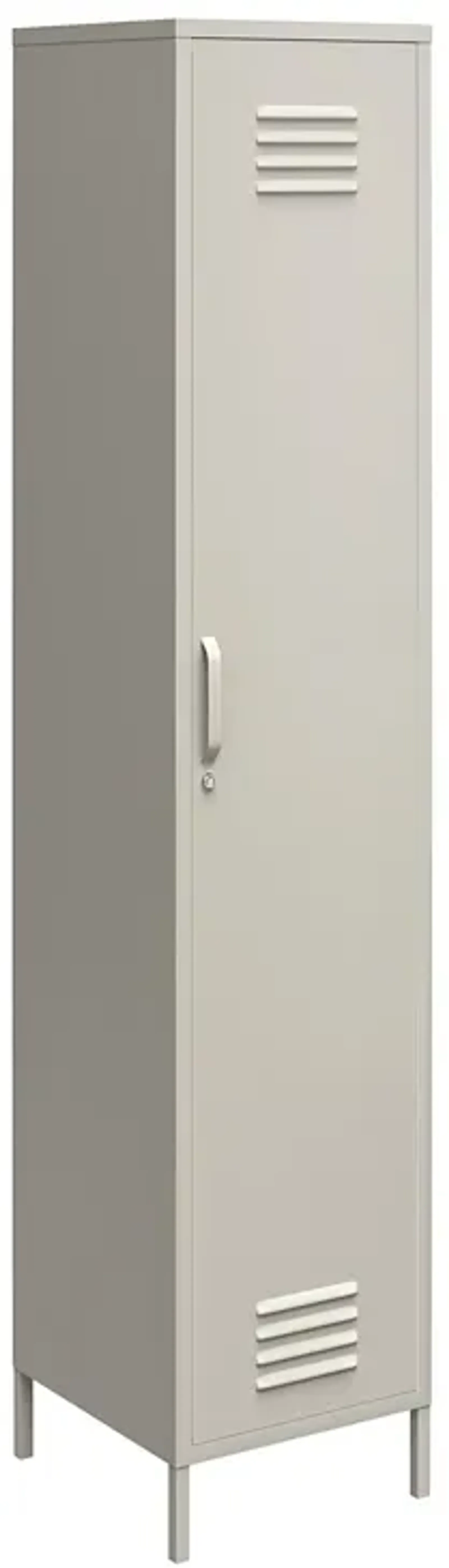 Shadwick 1 Door Tall Single Metal Locker Style Storage Cabinet