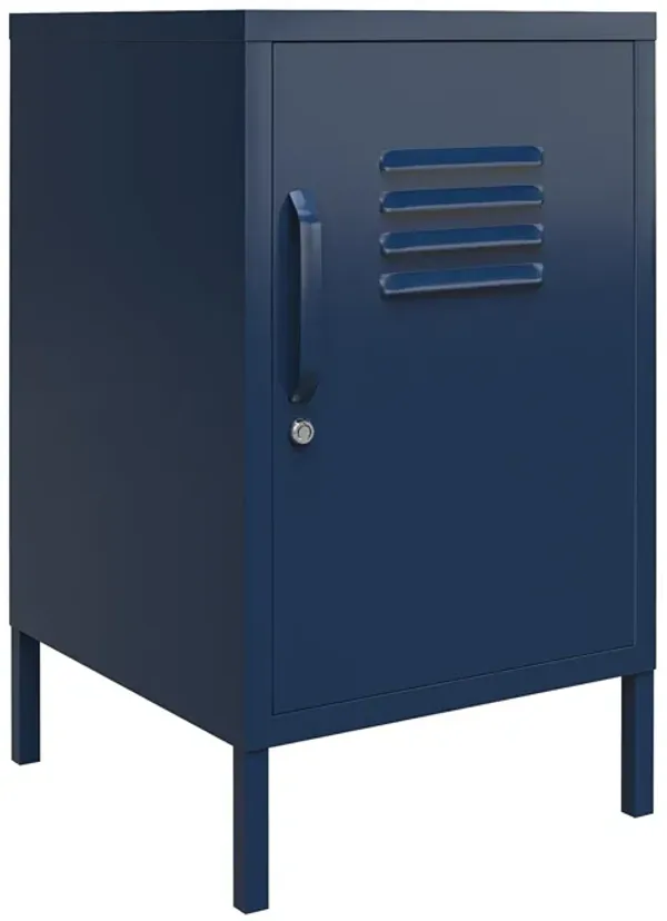 Shadwick 1 Door Metal Locker Style Livingroom End Table