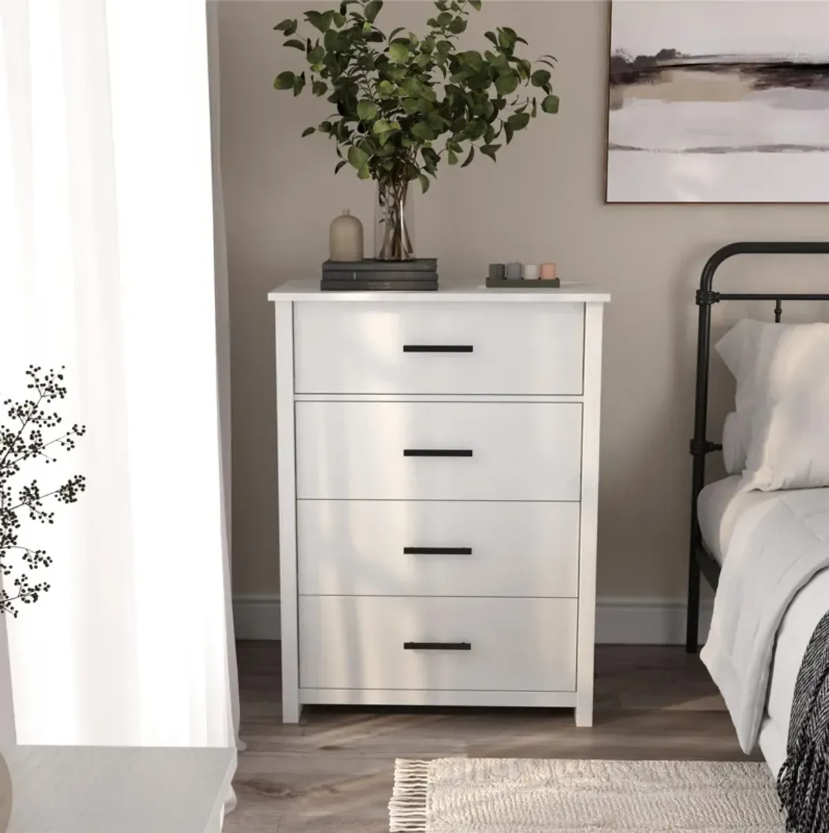 Brookshore Tall 4-Drawer Dresser