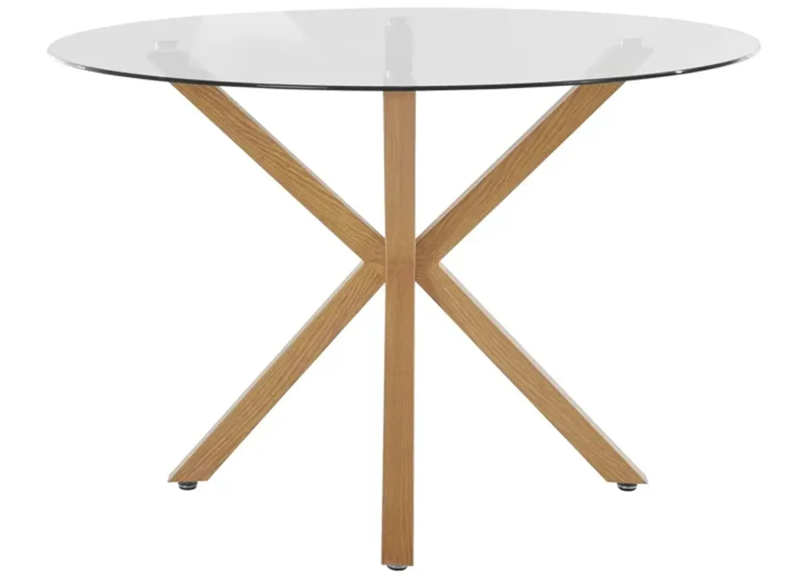 Jumi Round Glass Dining Table