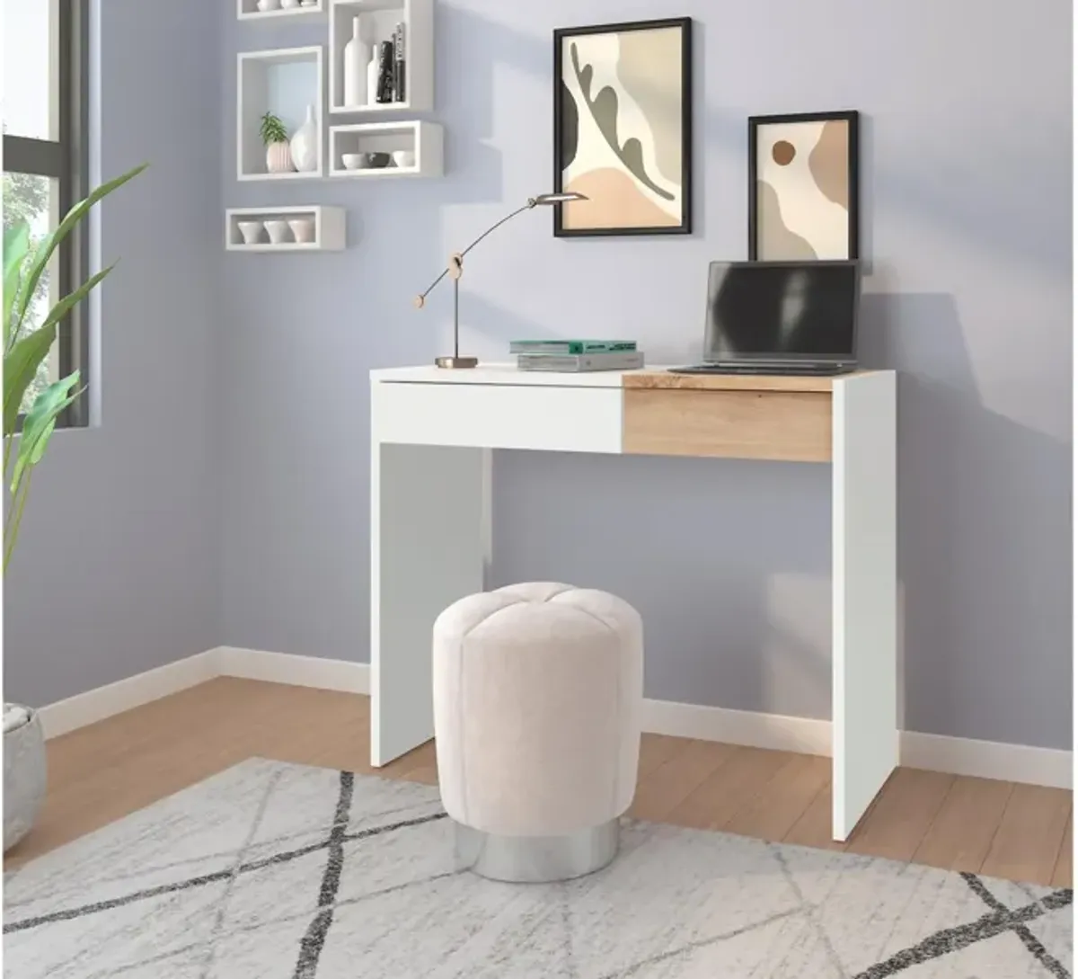 Niles Vanity with 1 Drawer and Flip to Open Mirror