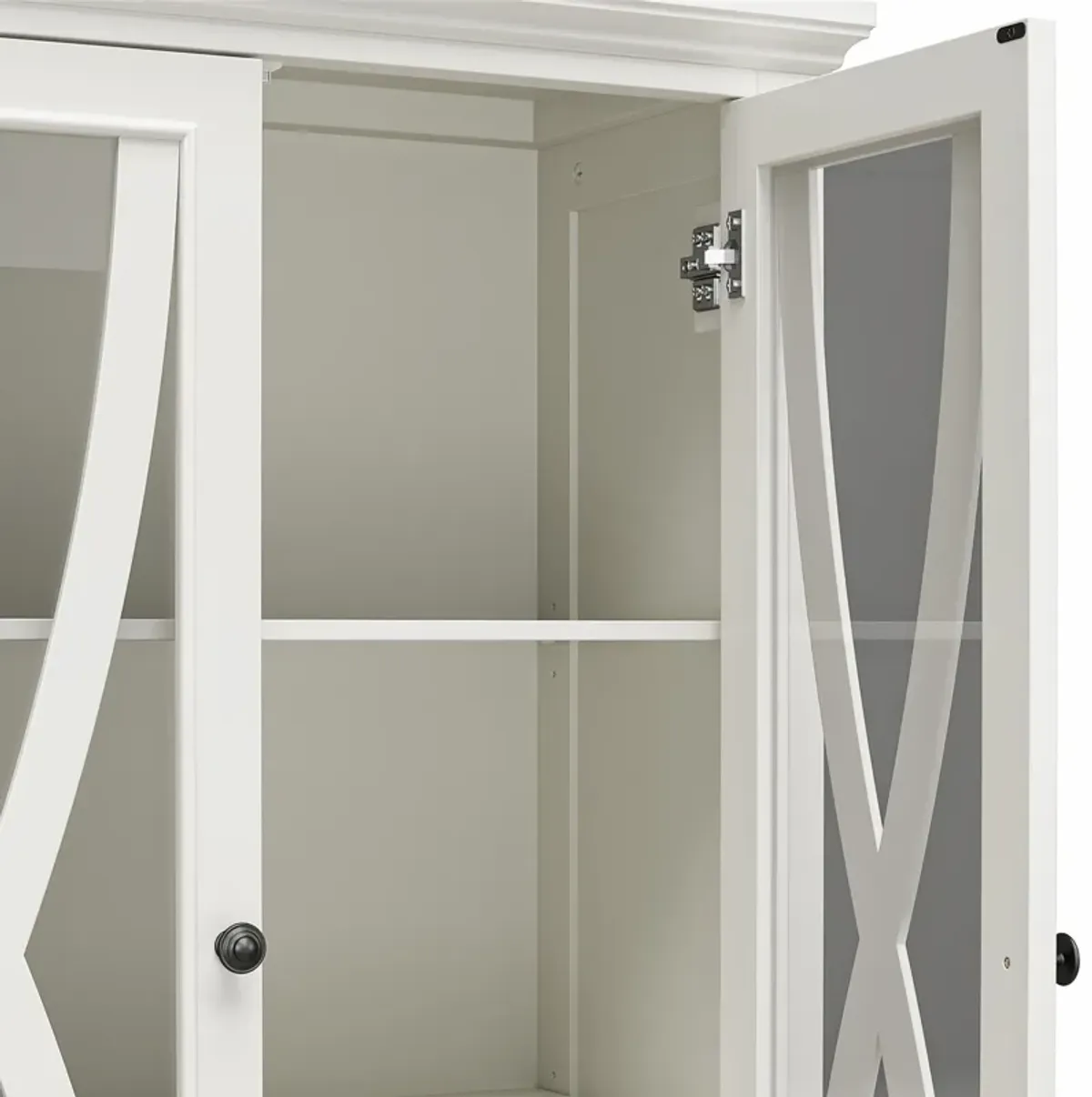 Ellington Tall Accent Cabinet with Glass Doors