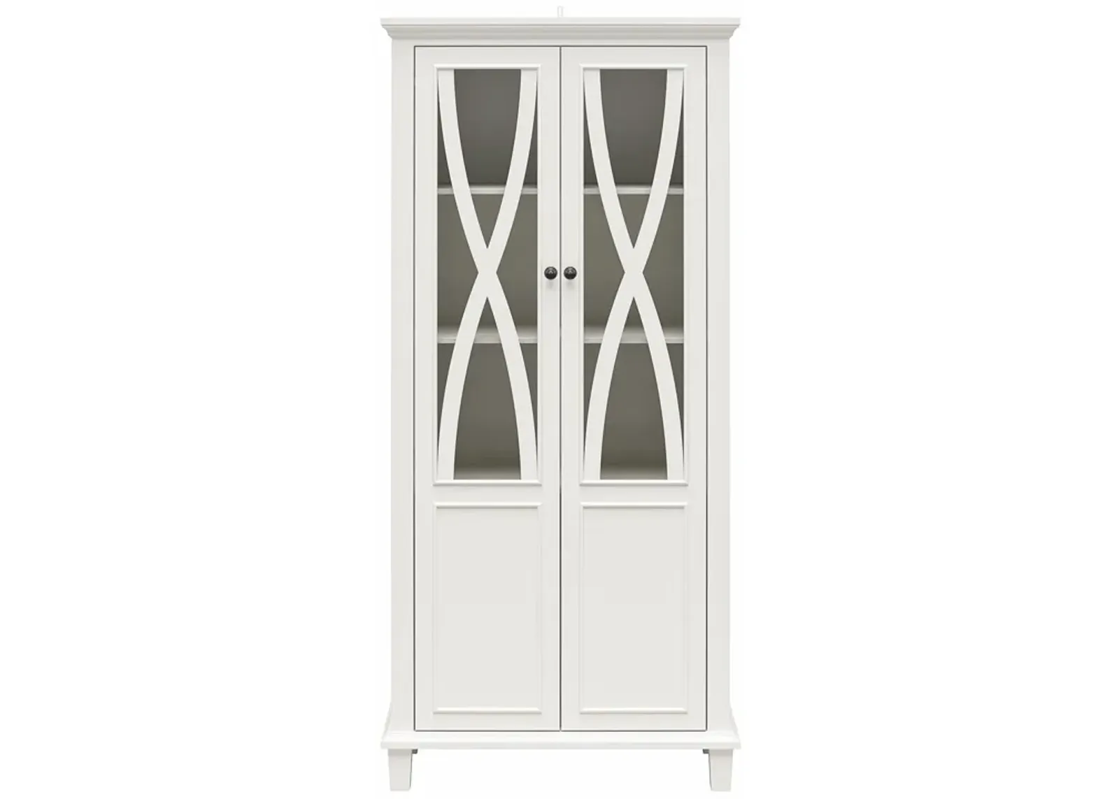 Ellington Tall Accent Cabinet with Glass Doors