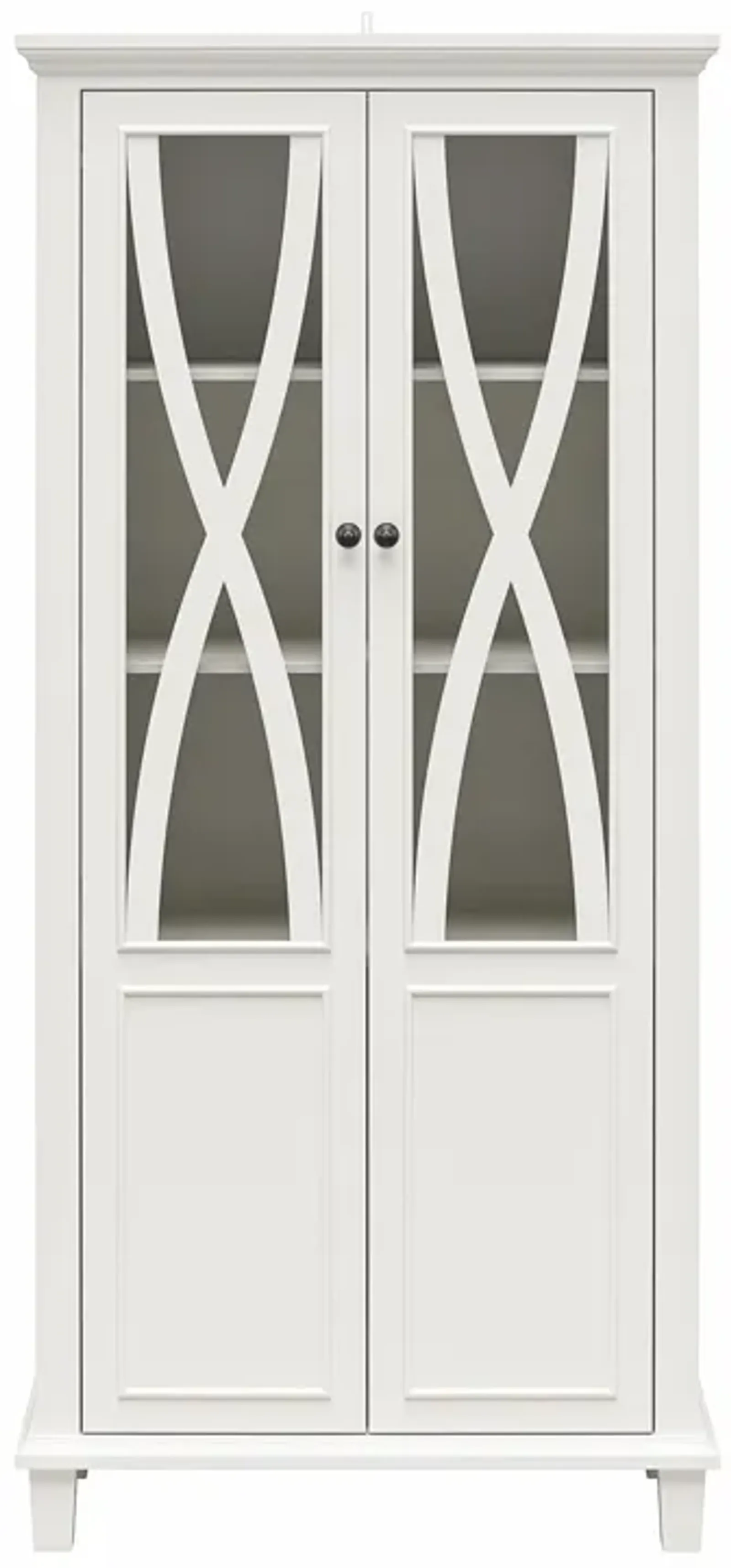 Ellington Tall Accent Cabinet with Glass Doors