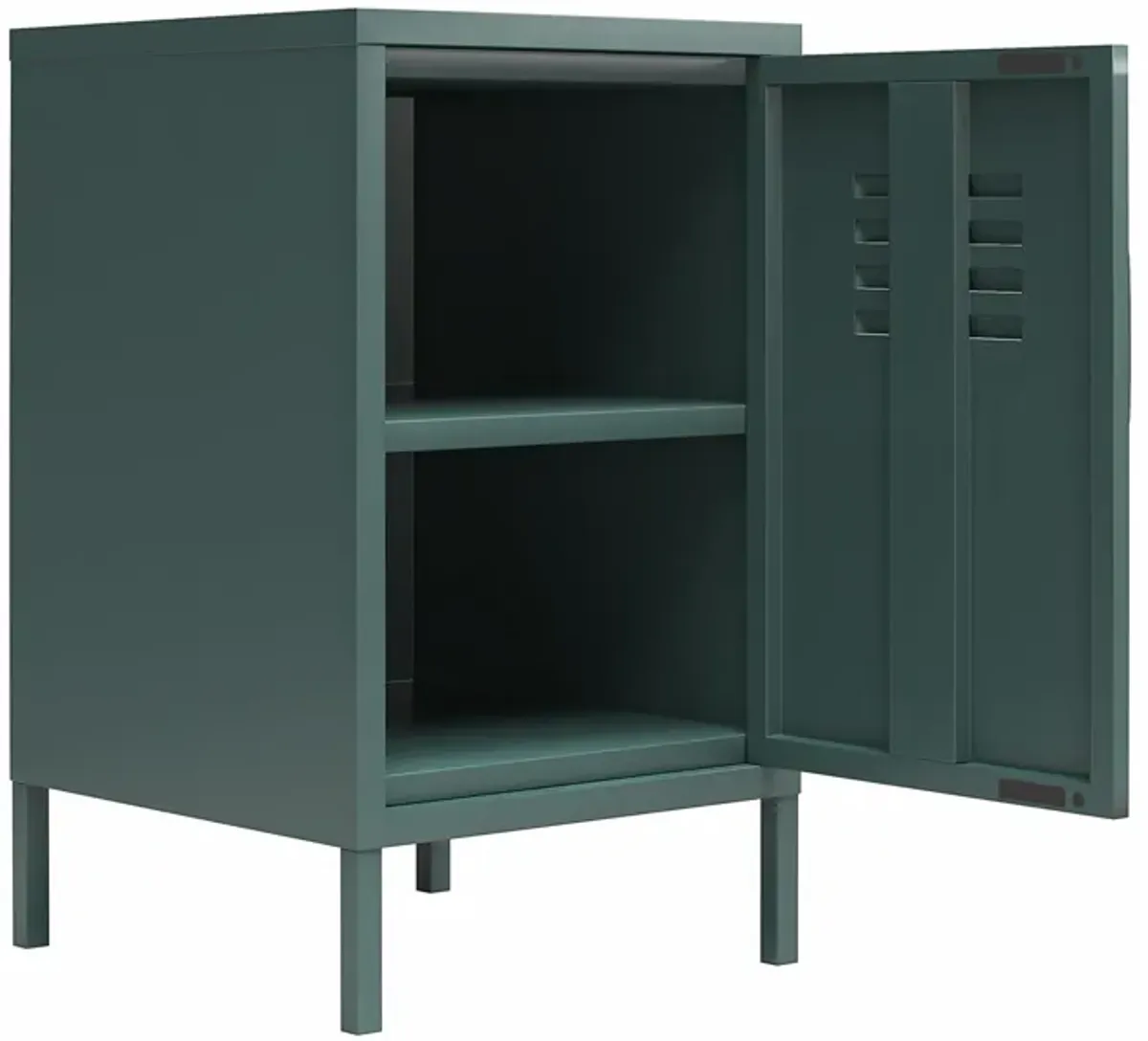 Cache 1 Door Metal Locker End Table