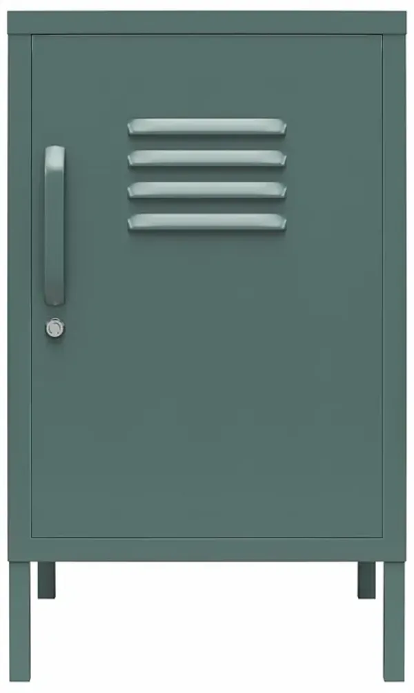 Cache 1 Door Metal Locker End Table