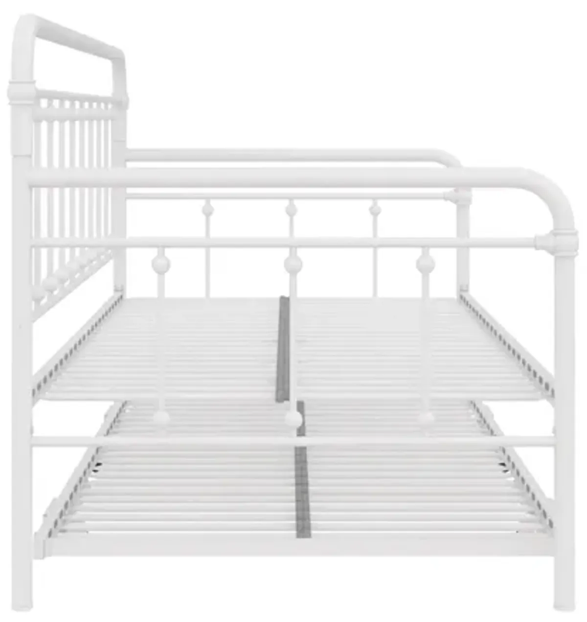 Locky Metal Daybed with Pop Up Trundle Bed