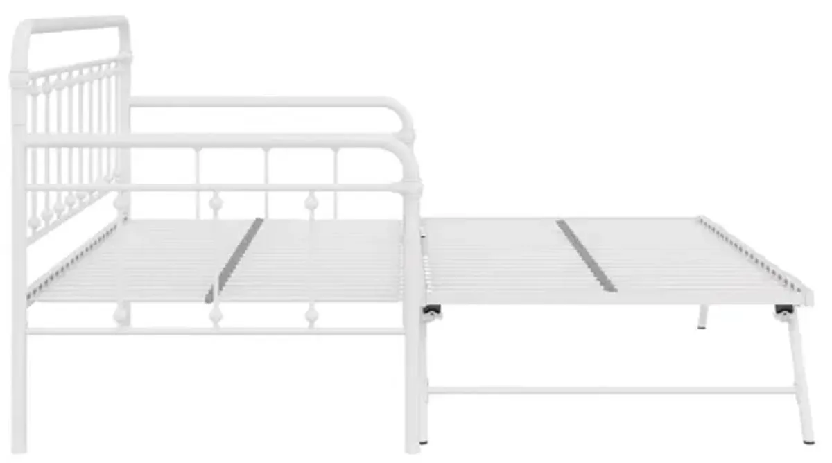 Locky Metal Daybed with Pop Up Trundle Bed