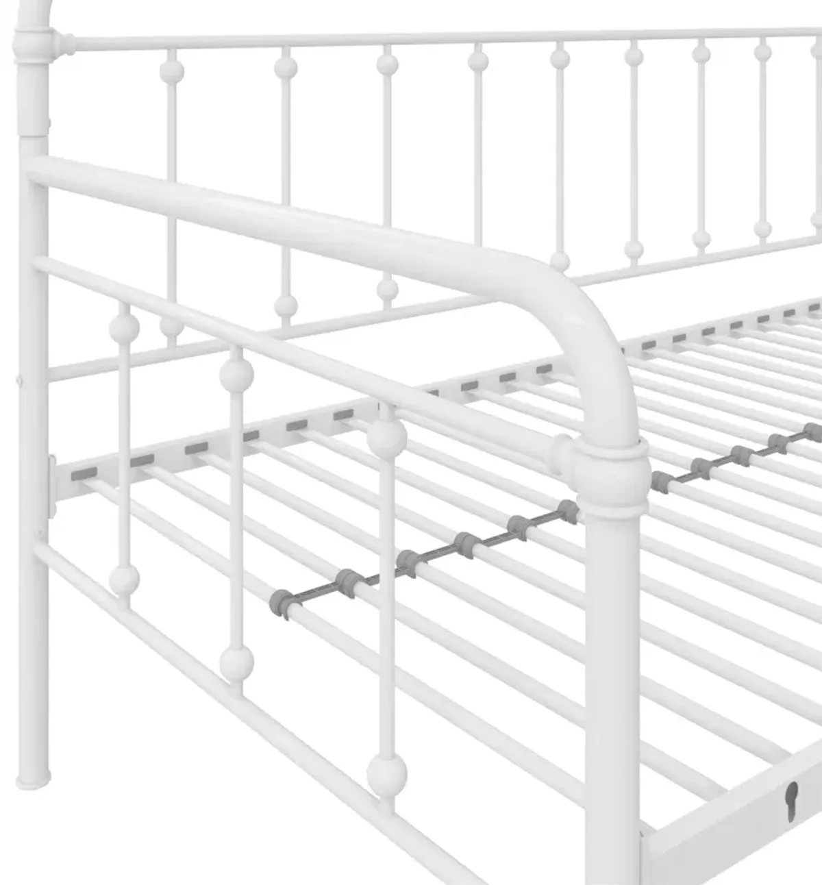 Locky Metal Daybed with Pop Up Trundle Bed