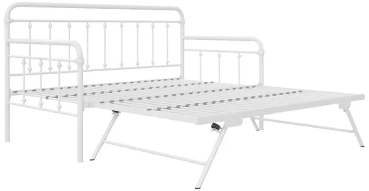 Locky Metal Daybed with Pop Up Trundle Bed