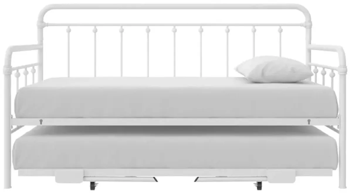 Locky Metal Daybed with Pop Up Trundle Bed