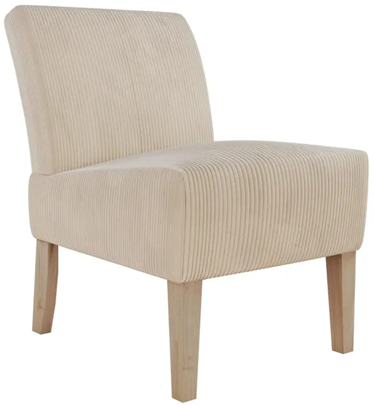 Hazen Armless Upholstered Corduroy Accent Chair