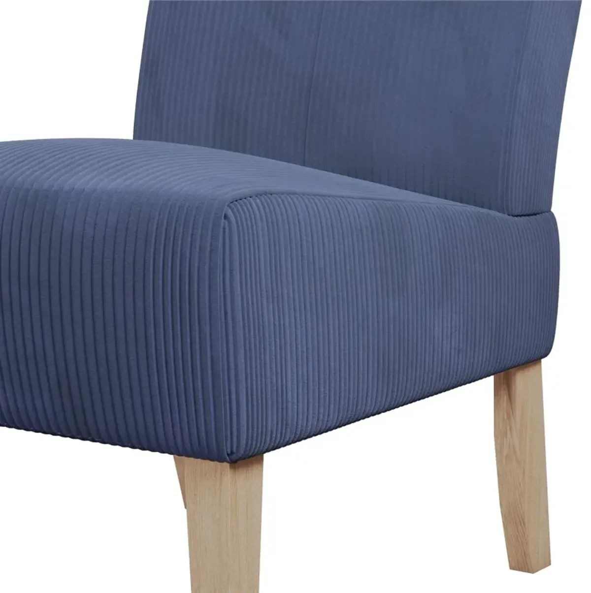 Hazen Armless Upholstered Corduroy Accent Chair