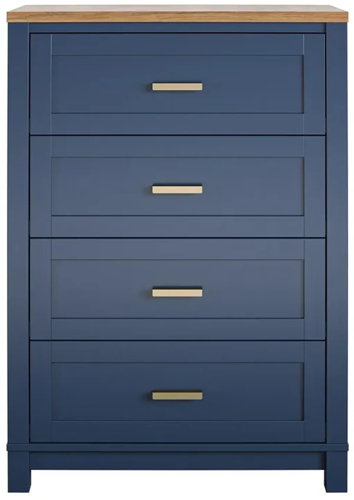 Armada 4 Drawer Dresser with Gold Knobs