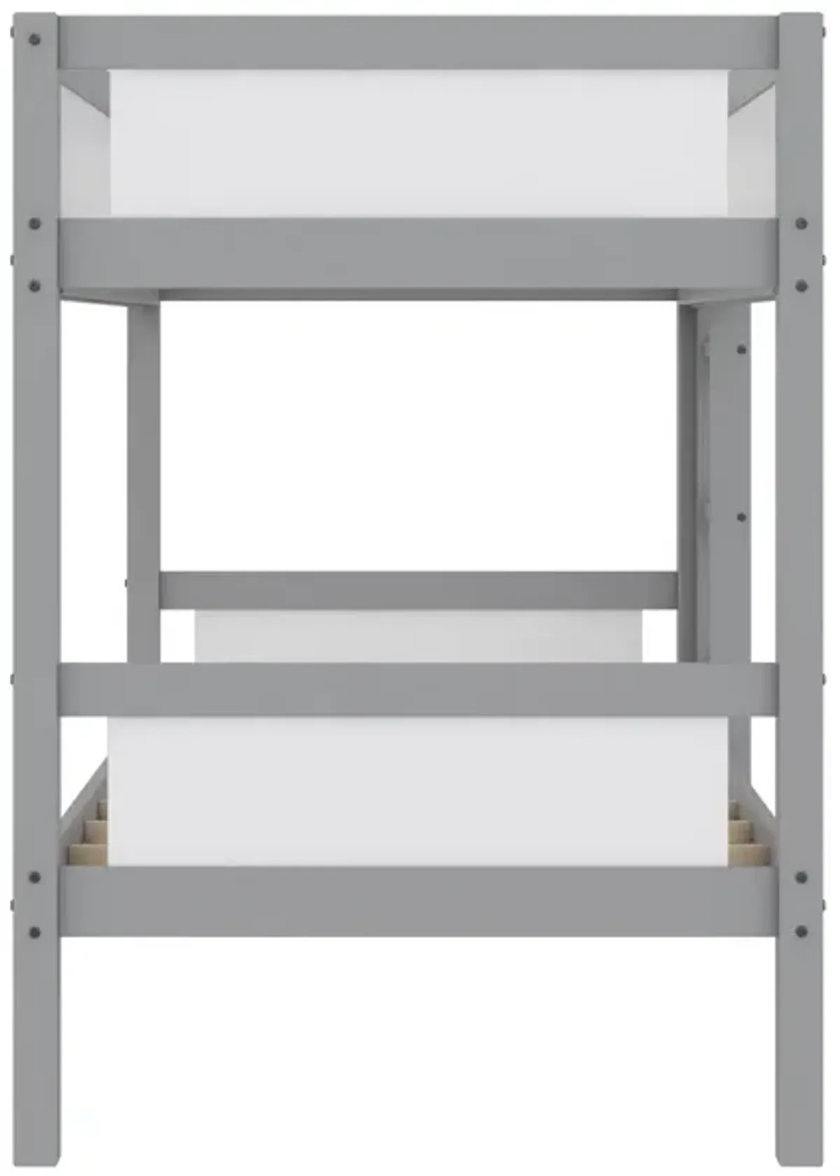 Adrian Twin over Twin Wood Bunk Bed with Integrated Ladder