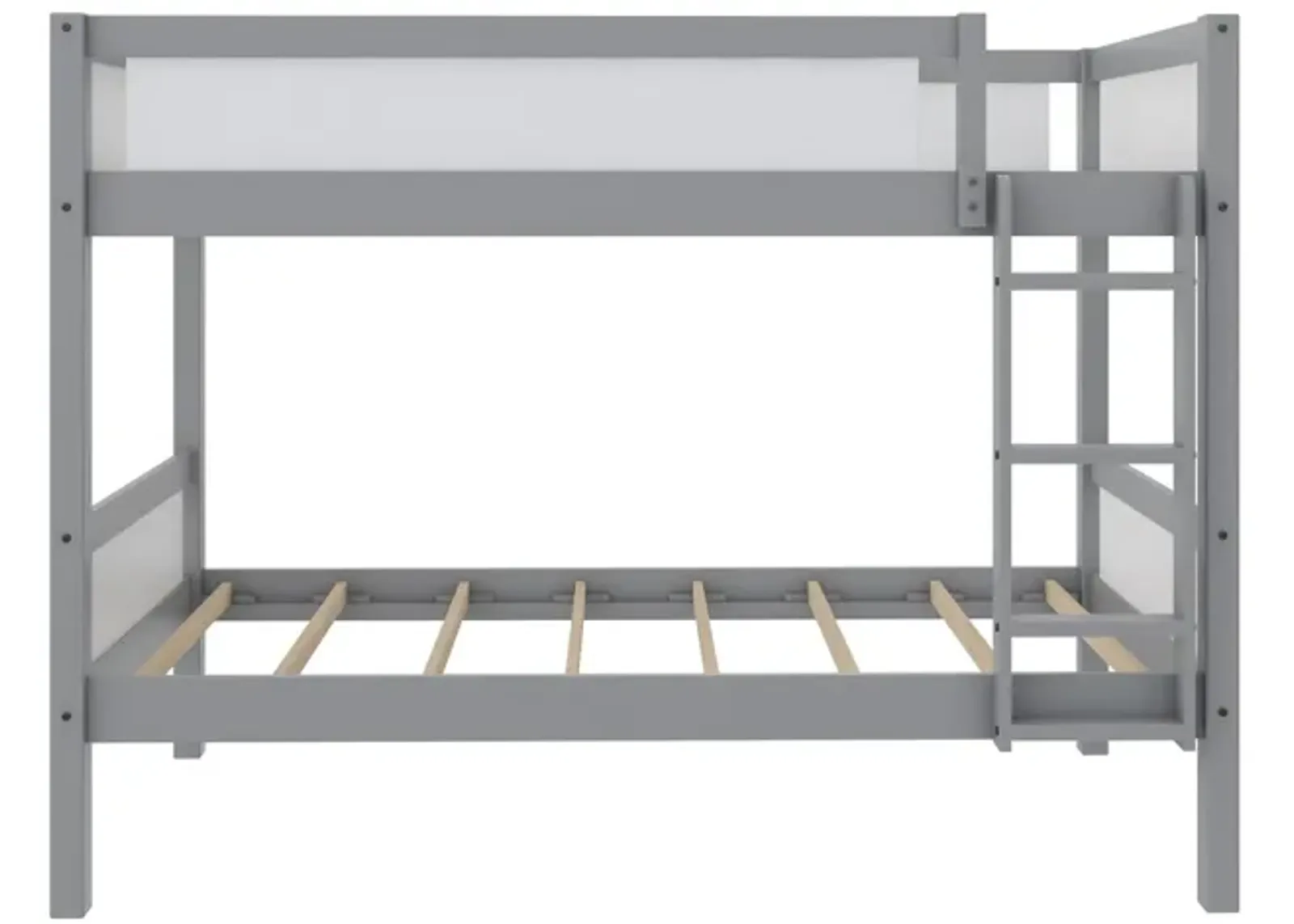 Adrian Twin over Twin Wood Bunk Bed with Integrated Ladder