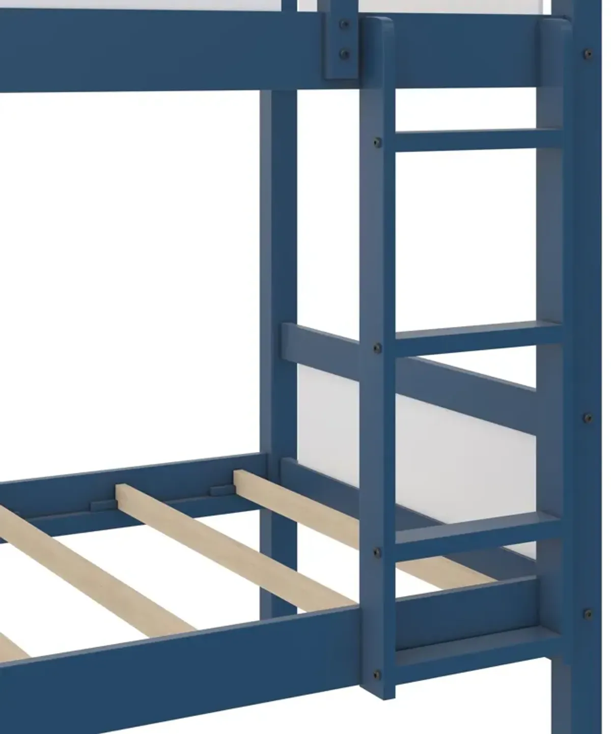 Adrian Twin over Twin Wood Bunk Bed with Integrated Ladder