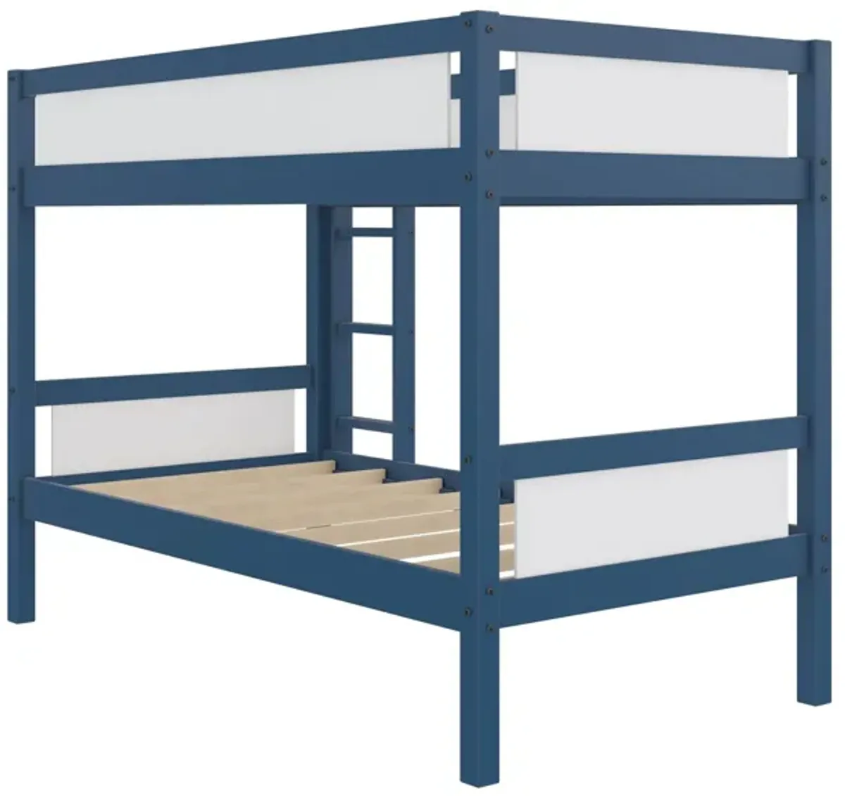 Adrian Twin over Twin Wood Bunk Bed with Integrated Ladder