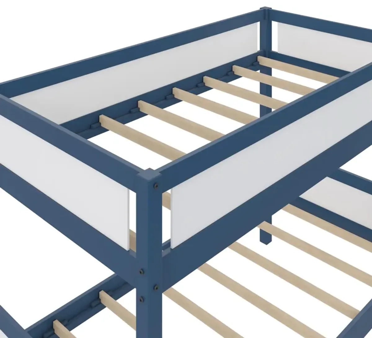 Adrian Twin over Twin Wood Bunk Bed with Integrated Ladder