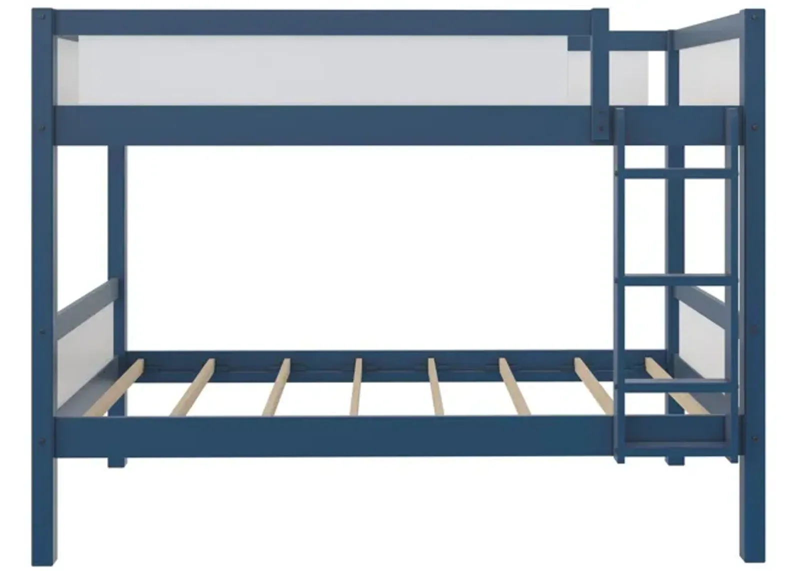 Adrian Twin over Twin Wood Bunk Bed with Integrated Ladder