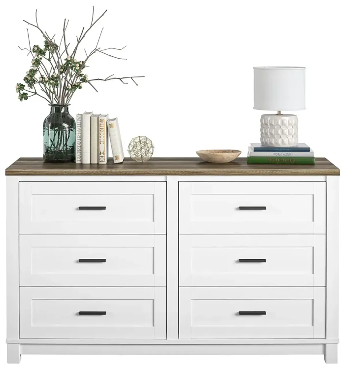 Chapel Hill Modern Farmhouse 6 Drawer Dresser