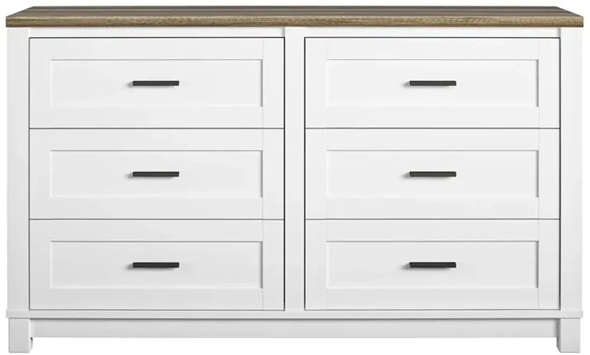 Chapel Hill Modern Farmhouse 6 Drawer Dresser