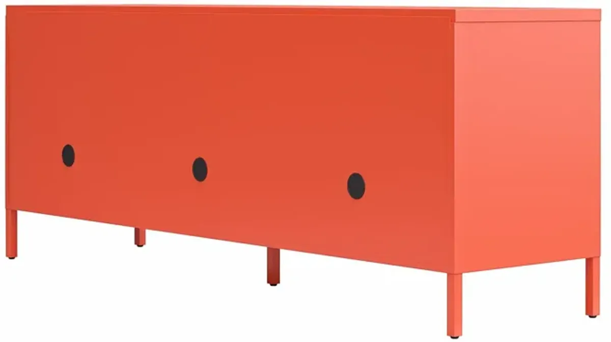 Cache Metal Locker-Style TV Stand for TVs up to 65"