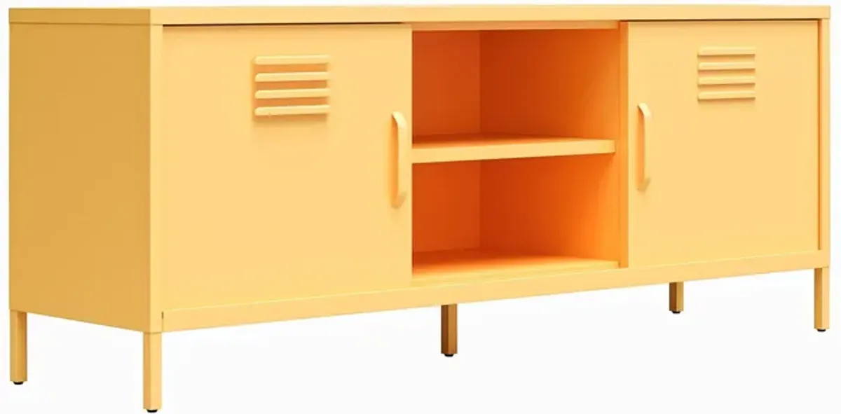 Cache Metal Locker-Style TV Stand for TVs up to 65"