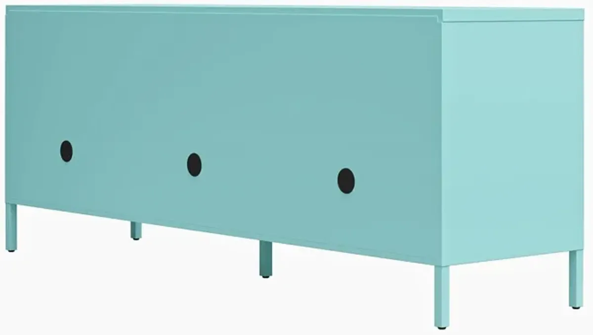 Cache Metal Locker-Style TV Stand for TVs up to 65"