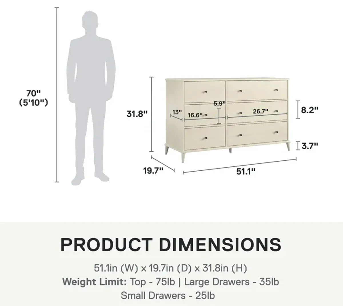 Farnsworth 6 Drawer Dresser