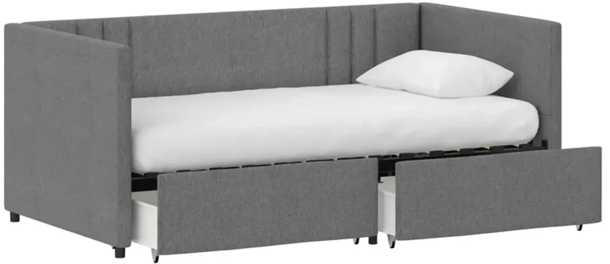 Wynn Upholstered Daybed with Storage Drawers