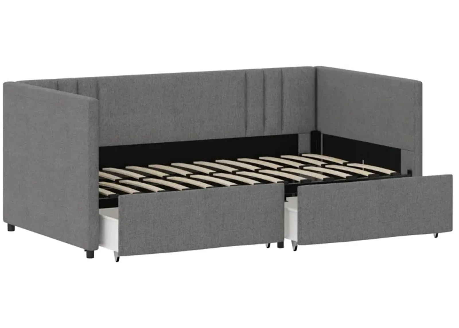 Wynn Upholstered Daybed with Storage Drawers