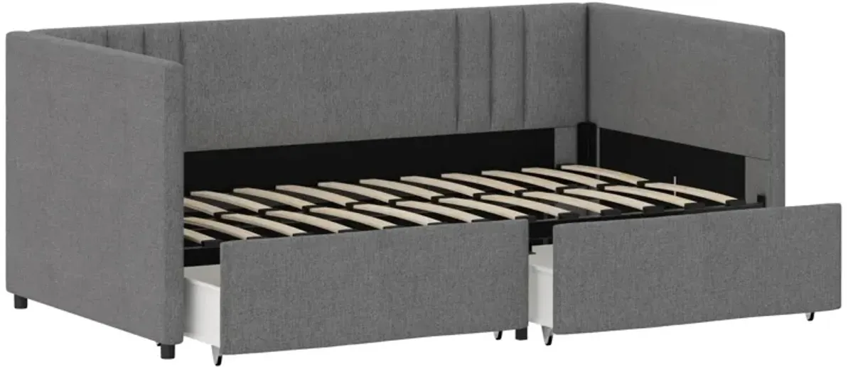 Wynn Upholstered Daybed with Storage Drawers