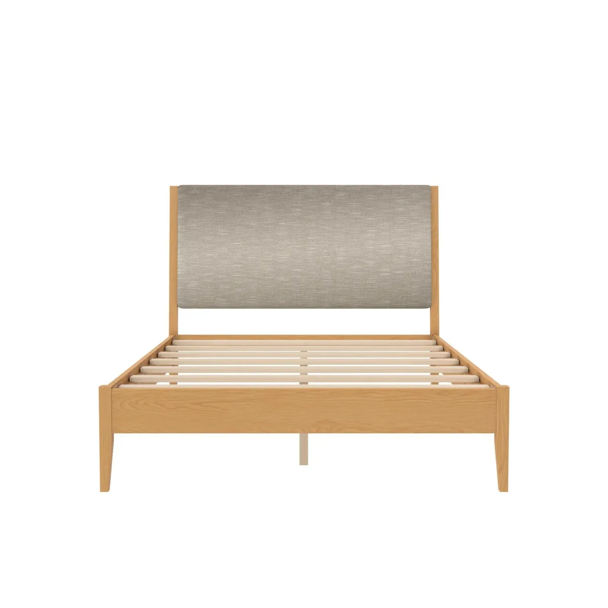 Dacin  Wood and Upholstered Platform Bed