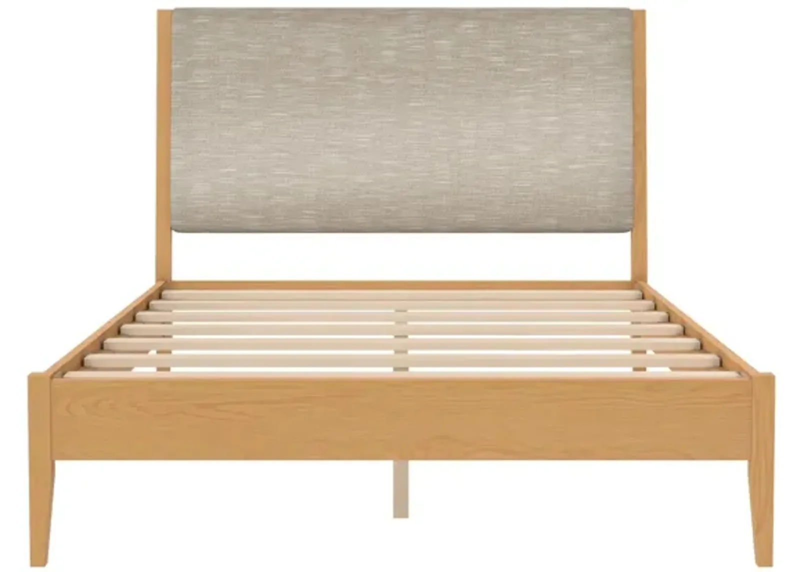 Dacin  Wood and Upholstered Platform Bed