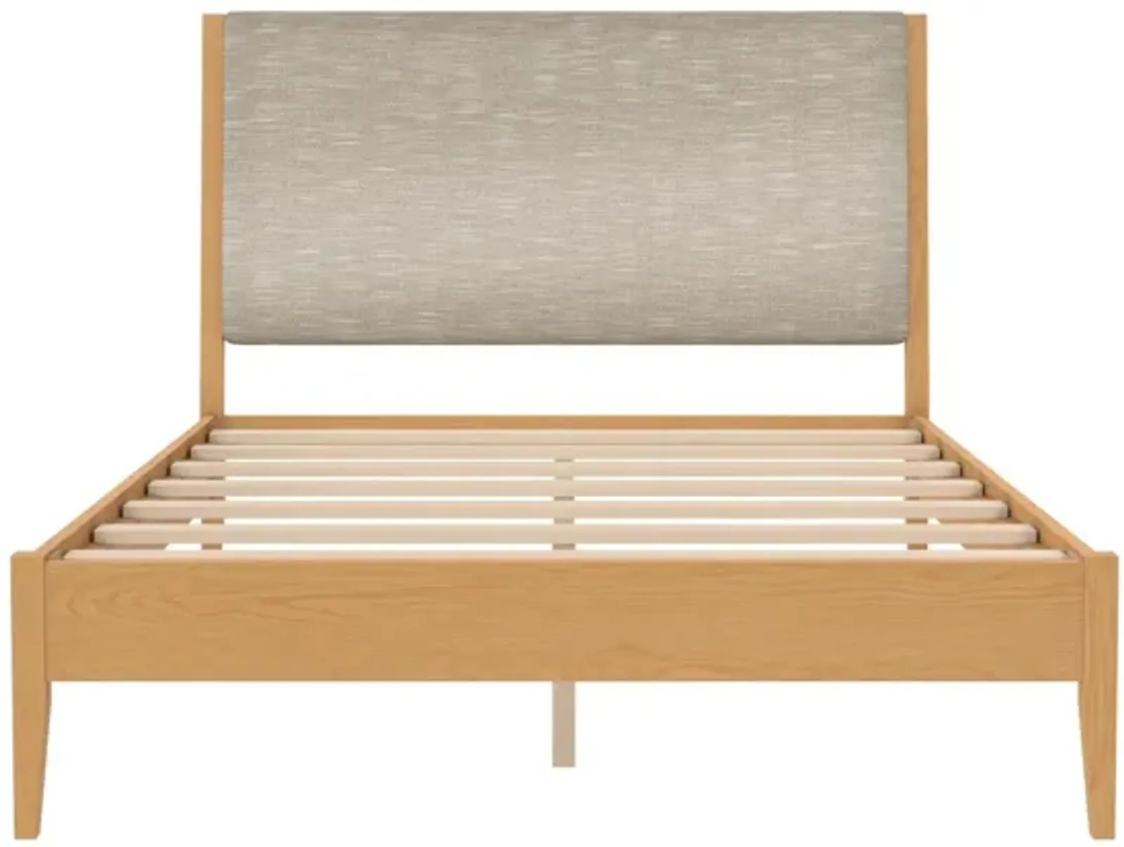 Dacin  Wood and Upholstered Platform Bed