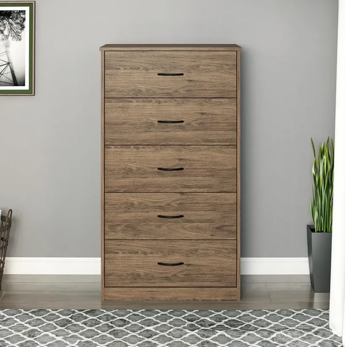 Rory Tall 5 Drawer Dresser