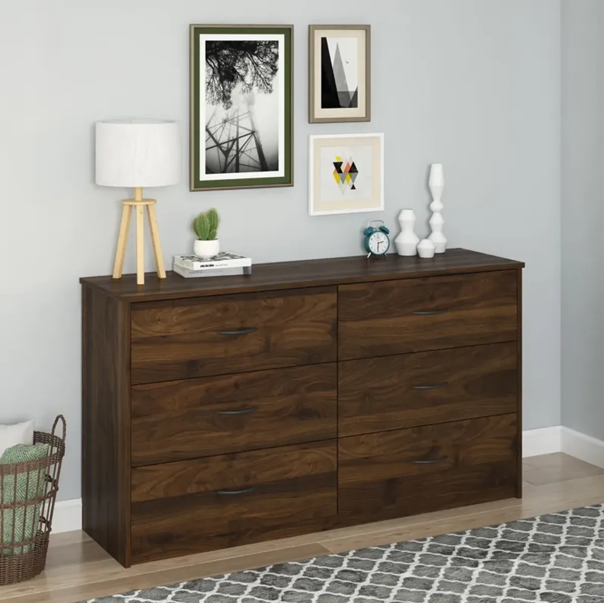 Milani 6 Drawer Wide Dresser