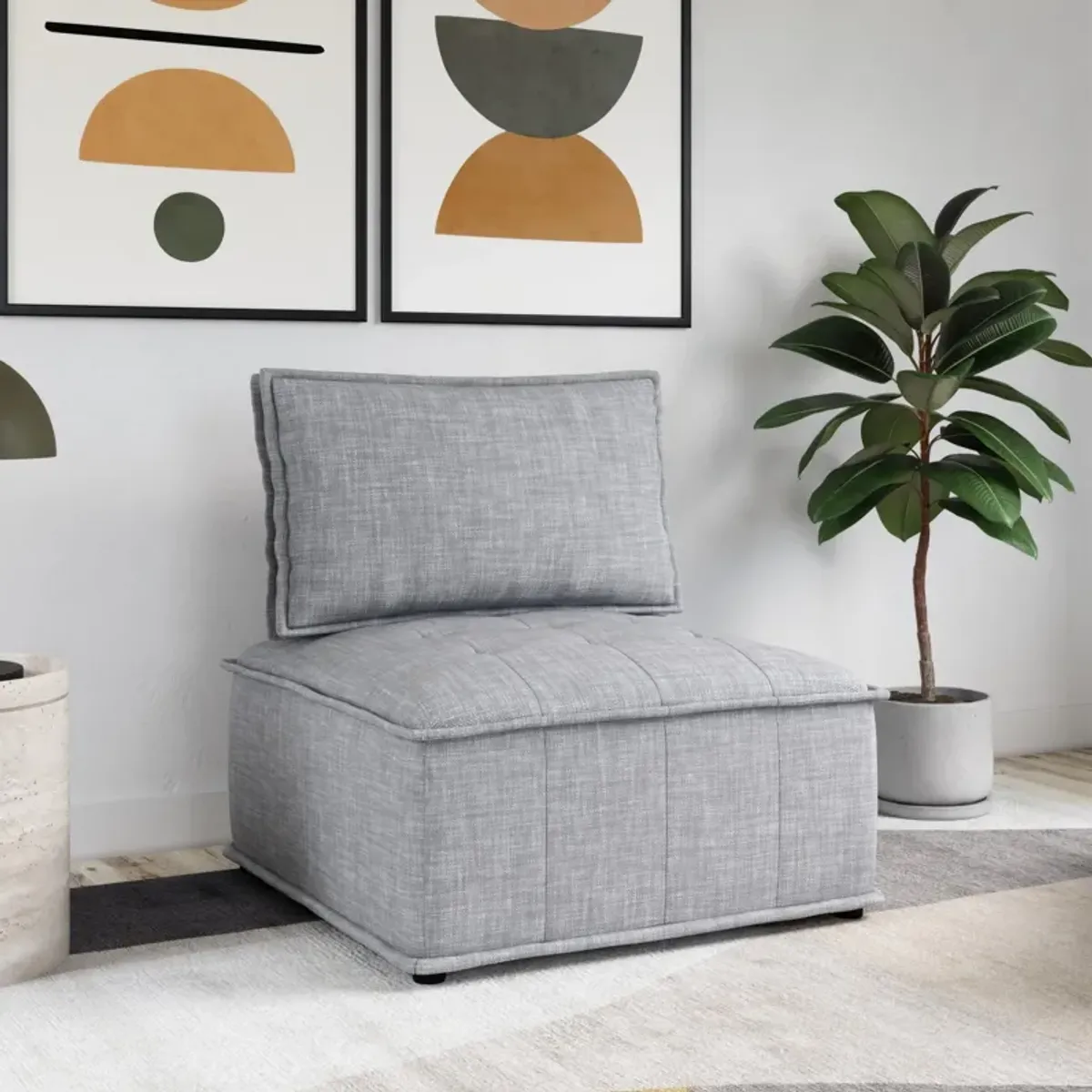 Darcy Armless Chair for Modular Sectional Sofa