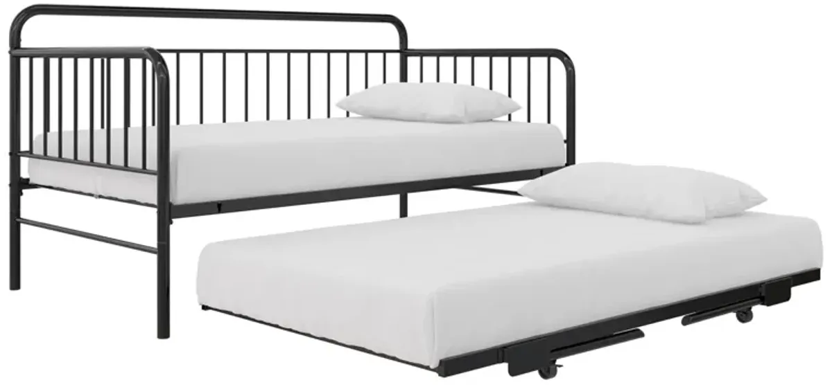 Oddny Metal Daybed with Pop Up Trundle Bed