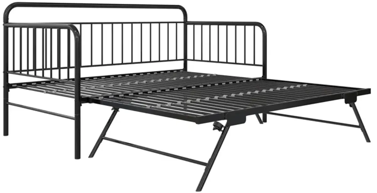 Oddny Metal Daybed with Pop Up Trundle Bed