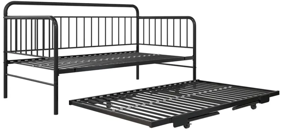 Oddny Metal Daybed with Pop Up Trundle Bed