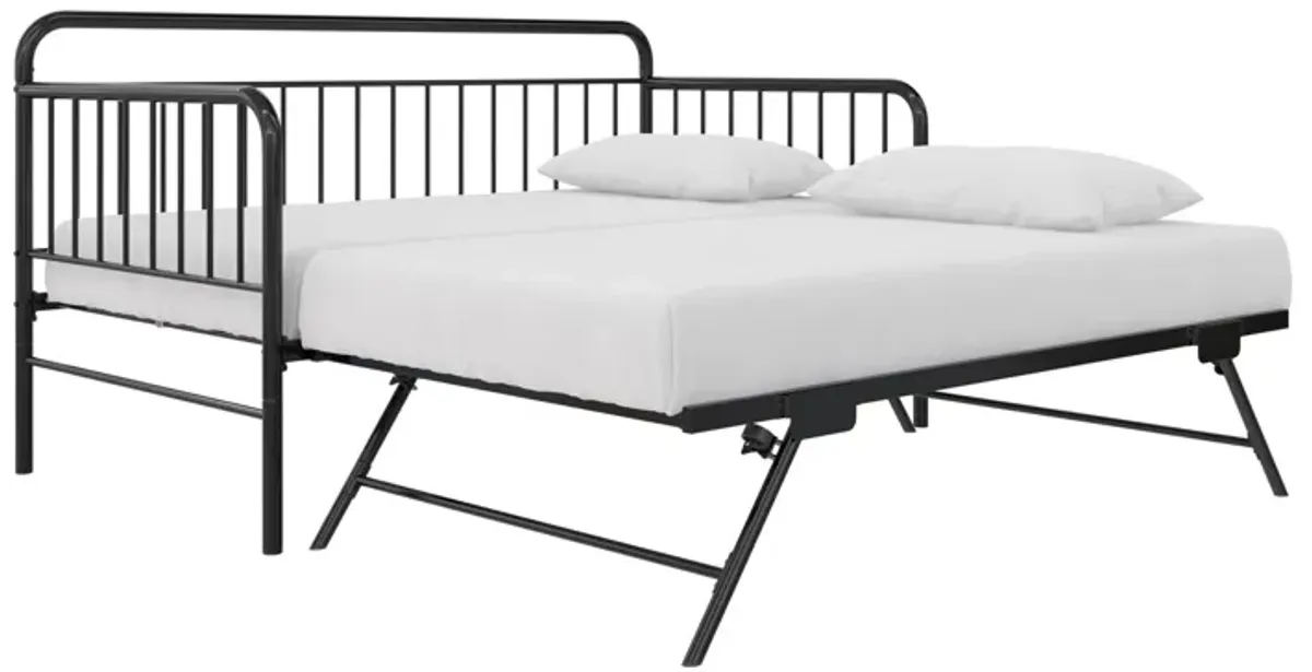 Oddny Metal Daybed with Pop Up Trundle Bed